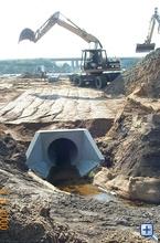 Ditch piping with a DN 1000 pipe