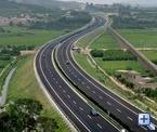 Vierstreifige Autobahn