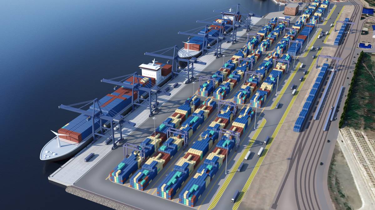 Visualisation of port development