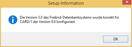 Installieren/Prüfen von Firebird